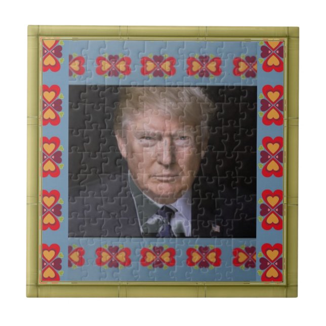Trump-Liebe Fliese (Vorderseite)
