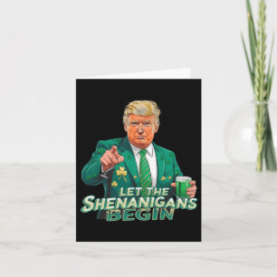 Trump Ließ die Shenanigans Begin St Patrick's Day Karte