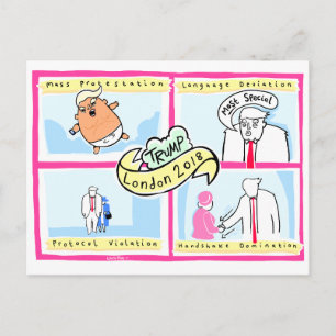 Trump Londres : Carte officielle Laurie Pink Souve