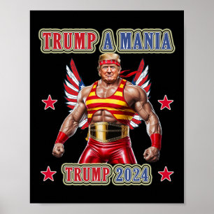 Trump Lustiges Ringen Trumpamania Republikanische  Poster