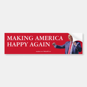 Trump macht Amerika wieder glücklich Autoaufkleber