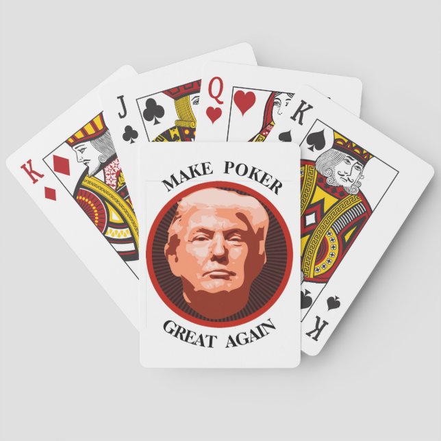 Trump macht es wieder großartig spielkarten (Rückseite)