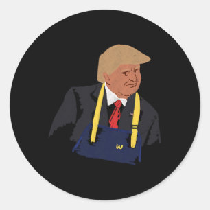 Trump macht Fries 2024 Runder Aufkleber