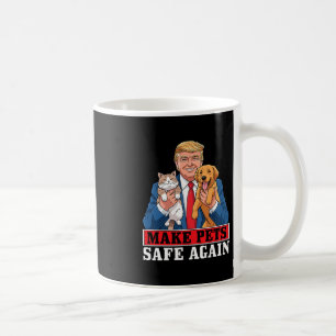 Trump macht Haustiere wieder sicher Lustige Katze Kaffeetasse
