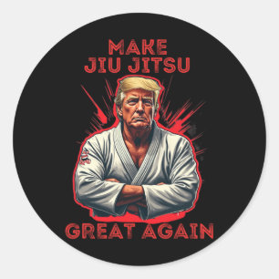 Trump macht Jiu Jitsu wieder groß Humor Runder Aufkleber