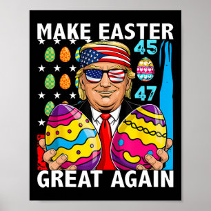 Trump macht Ostern wieder großartig 45 47 Hasenjag Poster
