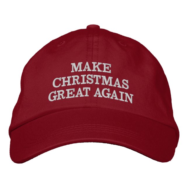 Trump macht Weihnachten wieder großartig Bestickte Kappe (Vorderseite)