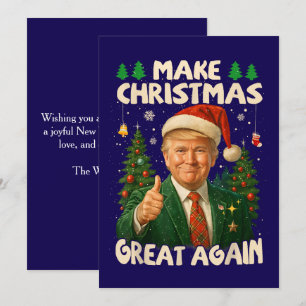 Trump macht Weihnachten wieder großartig Dunkelbla
