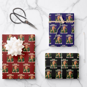 Trump macht Weihnachten wieder großartig Geschenkpapier Set