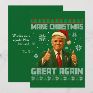 Trump macht Weihnachten wieder großartig grün
