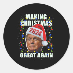 Trump macht Weihnachten wieder großartig Pro Repub Runder Aufkleber