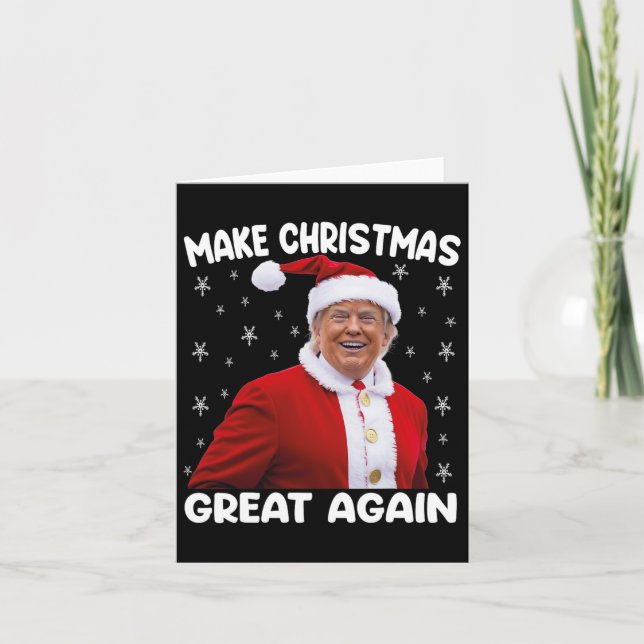 Trump macht Weihnachten wieder großartig Santa Tru Karte (Vorderseite)