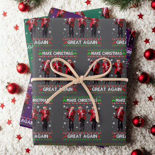 Trump macht Weihnachten wieder großartig Trump Wei Geschenkpapier Set