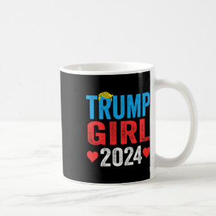 Trump Mädchen 2024 Süße Trump-Flagge Frauen Mädche Kaffeetasse