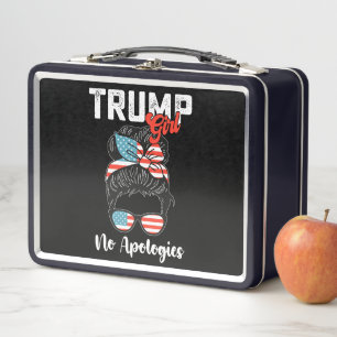 Trump Mädchen Keine Entschuldigung Präsidentschaft Metall Brotdose
