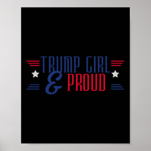 Trump Mädchen und stolze Frauen für Trump 2024 Prä Poster