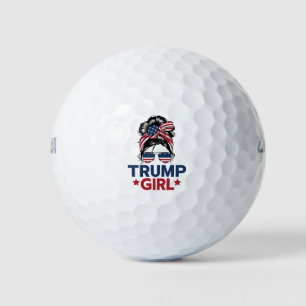 Trump Mädchen Unordentlicher Dutt Trump 2024 Wahl  Golfball