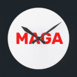 Trump Maga 2024 Runde Wanduhr<br><div class="desc">Donald Trump</div>