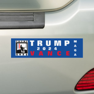 TRUMP MAGA 2024 WBR AUTOAUFKLEBER