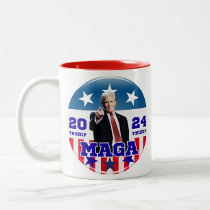 Trump MAGA 2024 Zweifarbige Tasse