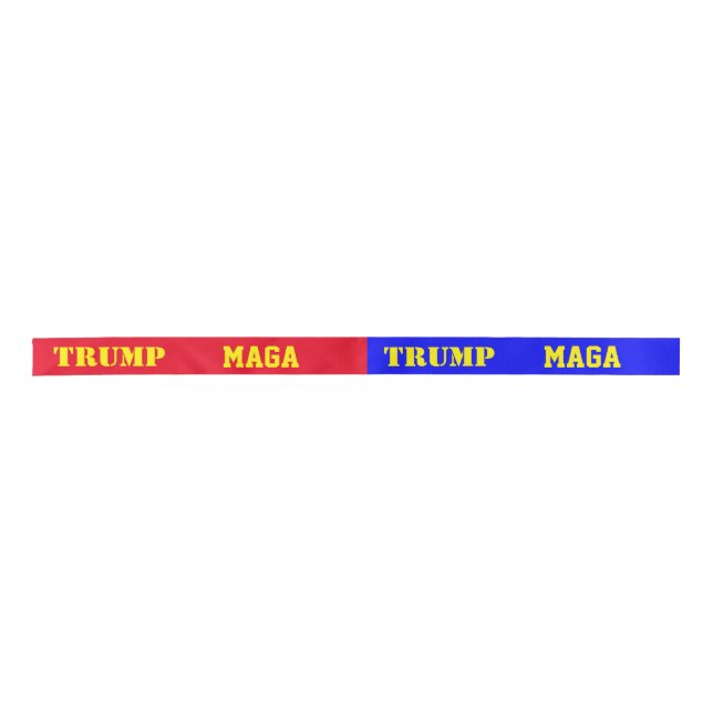TRUMP MAGA SATINBAND (Vorderseite)