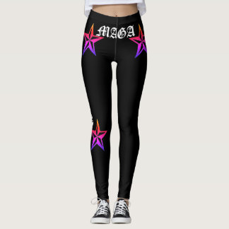 TRUMP! MAGA! TATTOO RAINBOW NAUTISCHE STARTEN, SCH LEGGINGS