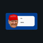 TRUMP MAGA Weihnachten Adressaufkleber<br><div class="desc">Humorvolle politische Weihnachtsgeschenke und mehr von PolitiClothes.com finden Sie die einzigartigsten Wahlgeschenke und politischen Geschenke inklusive: politische T - Shirt,  politische Autoaufkleber,  politische Buttons,  politische Poster,  politische Buttone,  politische Karten,  politische Tasse,  politische Poster,  politische Zeichen und mehr! Jetzt kaufen unter: http://www.PolitiClothes.com</div>
