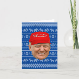 TRUMP MAGA Weihnachten Karte
