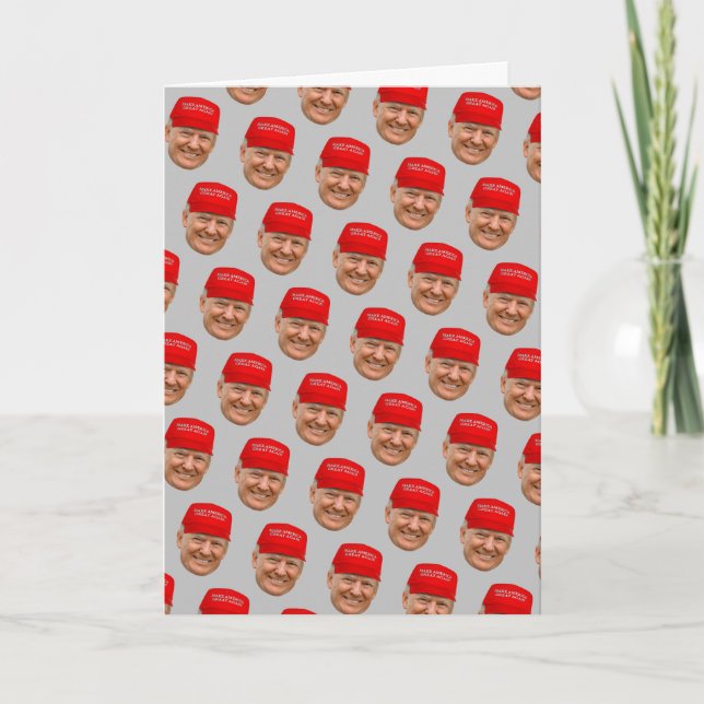 TRUMP MAGA Weihnachten Karte (Vorderseite)