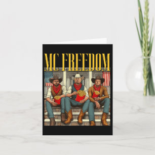 Trump Mc Freedom Funny Trump 2024 Weihnachts-Schwa Karte