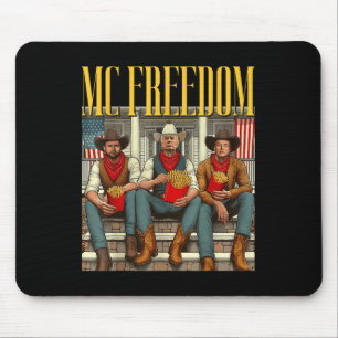 Trump Mc Freedom Funny Trump 2024 Weihnachts-Schwa Mousepad
