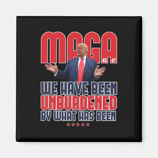 Trump Mega 2024 47. Präsident Unburdened Meme Des Magnet (Vorne)