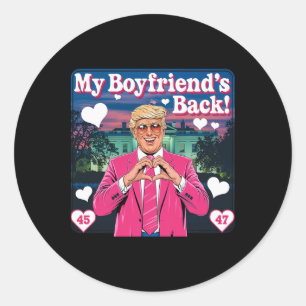 Trump Mein Freund Ck Valentinstag Rosa 45 47 Runder Aufkleber