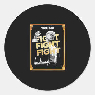 Trump Meme Coin Runder Aufkleber