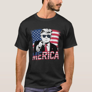 Trump Merica 4. Juli 47. Präsident Amerikanisch F T-Shirt