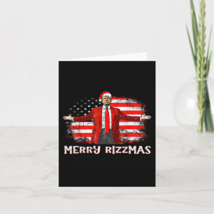 Trump Merry Rizzmas Funny Humour Trump Tance Chr Karte