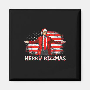Trump Merry Rizzmas Funny Humour Trump Tance Chr Magnet