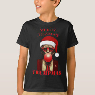 Trump Merry Rizzmas Trumpmas Funny Christmas Bubbl T-Shirt