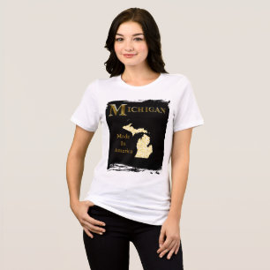 TRUMP MICHIGAN ÜBERWACHUNG Tri-Blend SHIRT