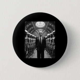 Trump Mit Außerirdischen Verschwörungstheorie Ufo Button
