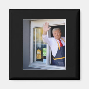 Trump mit Mc Donald Trump Arbeiter Wählt Trump Magnet