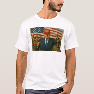 Trump mit Soldaten feiert Sieg T-Shirt