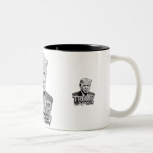 Trump mit zwei Tasse