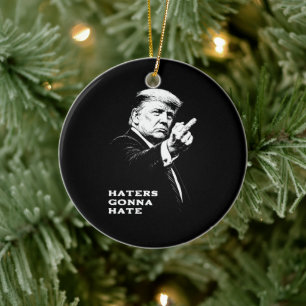 Trump Mittelfinger 2026 Meme Lustig Keramik Ornament