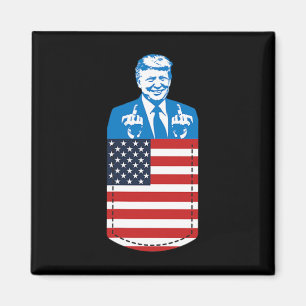 Trump Mittelfinger Tasche 2020 Wahl USA Republikan Magnet