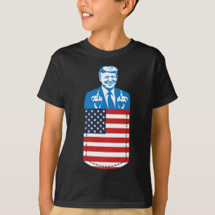 Trump Mittelfinger Tasche 2020 Wahl USA Republikan T-Shirt