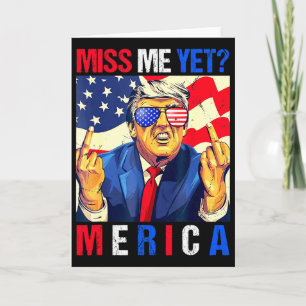 Trump Mittelfinger Vermisst Mich Schon Amerikanisc Karte