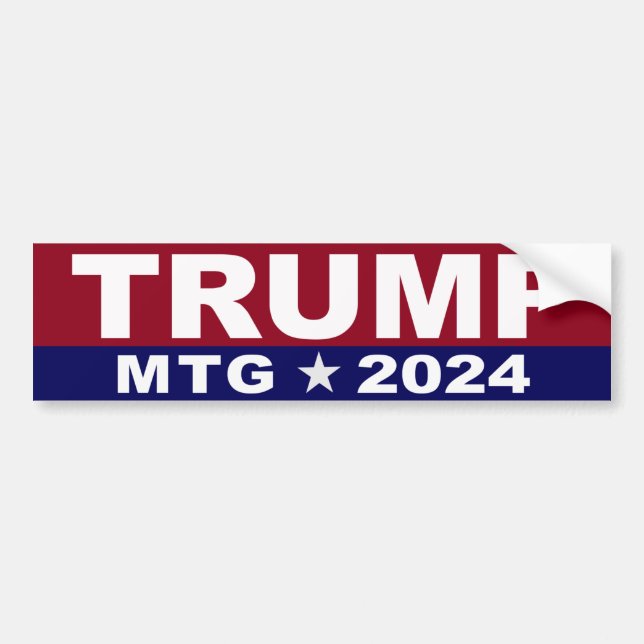 Trump MTG Marjorie Taylor Greene 2024 Autoaufkleber (Vorne)