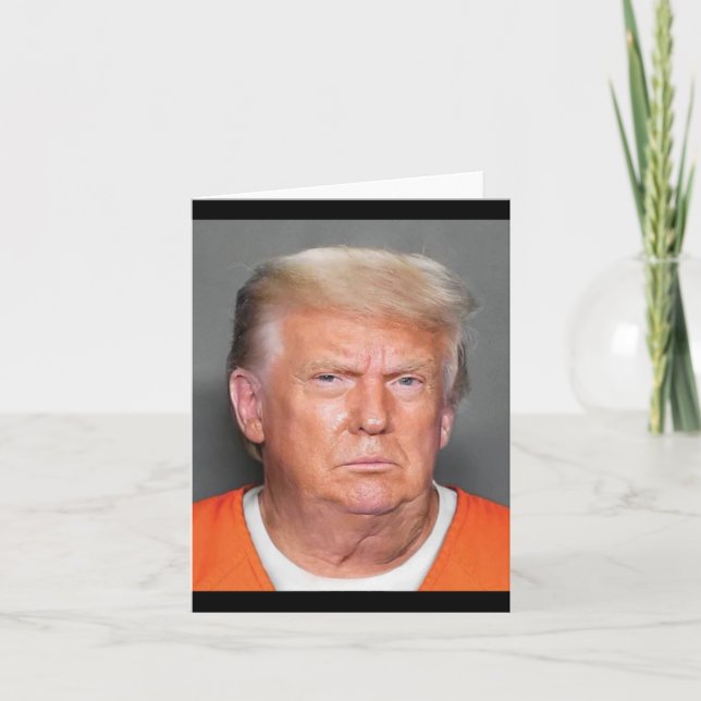 Trump Mugshot Karte (Vorderseite)