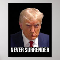 Trump Mugshot macht Männer niemals übergeben